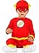 Funidelia | Déguisement Flash 100% Officielle pour bébé Taille 12-24 Mois ▶ Super héros, DC Comics, Ligue de Justice d'Amérique - Couleur: Multicolore, Accessoire pour déguisement
