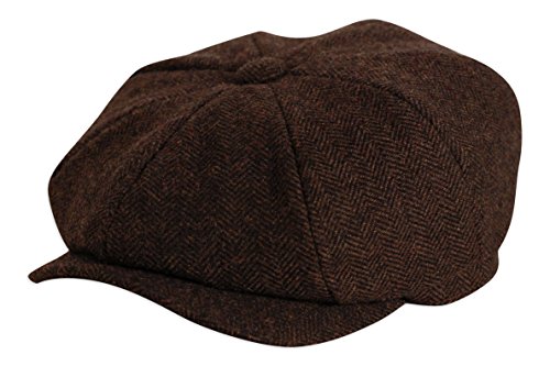 Image of Gamble & Gunn Herringbone Button Top Cap