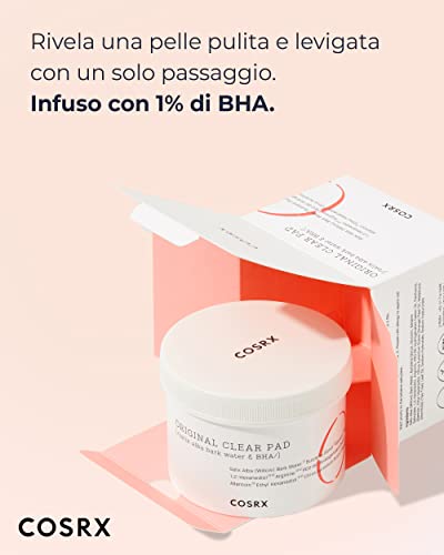 COSRX One Step Original Clear Pad 70 Pads | Exfoliating Peeling Toner Wattepads mit BHA für Resurfacing Exfoliate Verkleinern Poren Blackheads Mitessern - Image 3