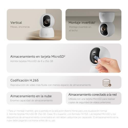 XIAOMI Smart Camera C701 4K Ultra HD, panorámica de 360°, comunicación bidireccional, visión Nocturna por Infrarrojos, Wi-Fi 6 de Doble Banda - imagen 15