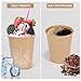 Walasaso Disposable Cups, 100 Pack 8 Oz Kraft Paper Cups, Paper Coffee Cups, Disposable Cups 8 oz for Hot or Cold Beverage 4
