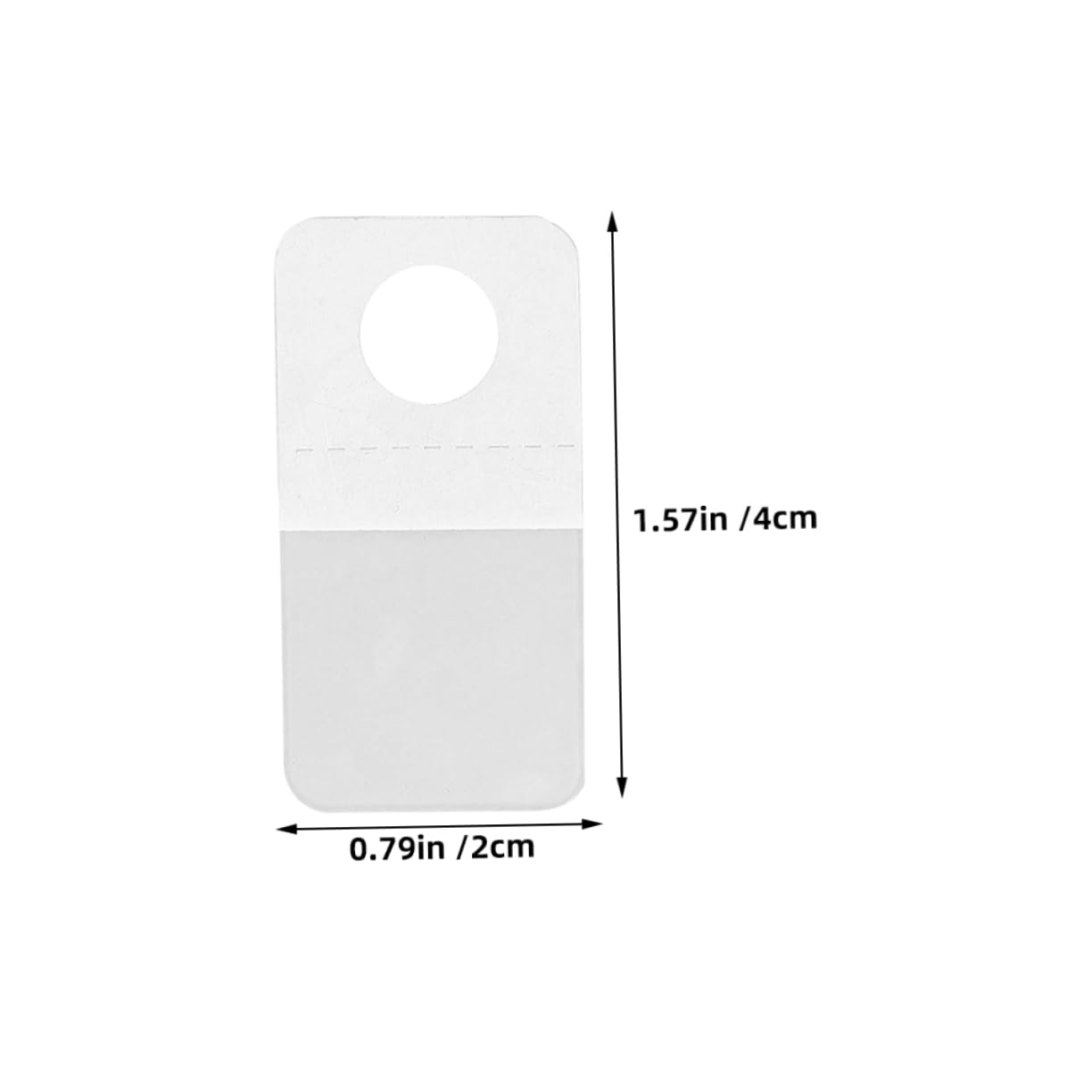 Mikikit Self Adhesive Plastic Hooks Airplane Hole Hang Tags 300pcs Pack Versatile Hanging Sturdy Duty