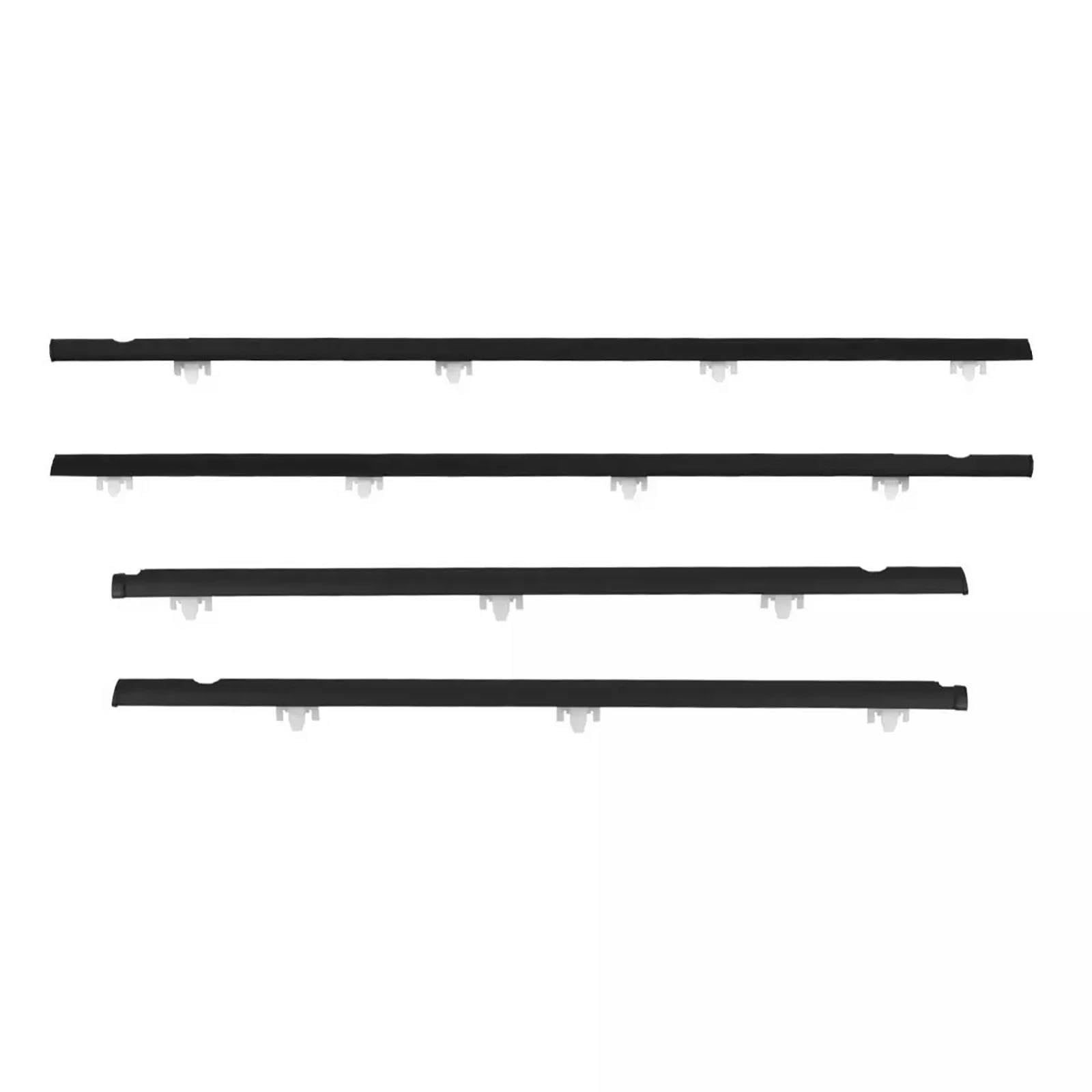 4Pcs for Nissan for Sentra for Sunny B13 4D Sedan 1991-1994 Window Weather Glass Waterproof Pressure Sealing Strip