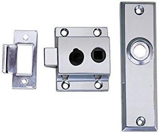 Perko 0930DP0CHR Reverse-Bevel Rim Lock Set with Flush Strike,Chrome