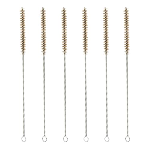 Image of PATIKIL 12" Wire Tube Brush, 6Pcs 0.5" Diameter Brass Wire Tube Brush Pipe Cleaning Supplies for Auto Parts, Bottles, Tubes, Brass Tone