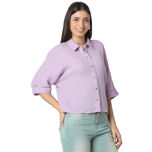 Image of Spykar Women's Regular Fit Shirts