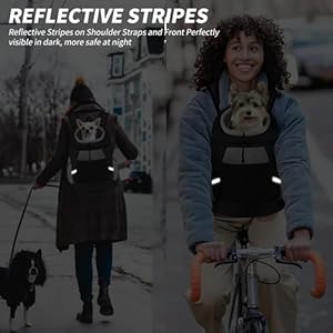 Dog Backpack Carrier, Front Chest Carrier for Dogs, Pet Carrying Bag for Travel Hiking Cycling Outdoor Black L (14-20 lbs) Dog Backpack Carrier Front Chest Carrier for Dogs Pet Carrying Bag for Travel Hiking Cycling Outdoor Black L 14 20 lbs