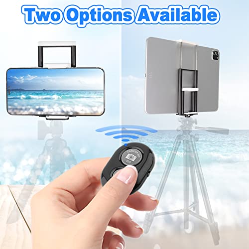 Phone Tripod Mount With Remote Shutter Peyou Tripod Mount Adapter With Adjustable 2 In 1 Clamp For Selfie Stick Monopod Universal Phone Mount For Tripod Compatible With Iphone/Samsung/Tablet #TOP2