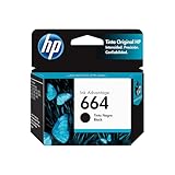 HP Cartucho de Tinta 664 Negra Original, Compatibilidad con Impresora Deskjet 4535, 4675, 3835, 1115, 2135, 3635, 2675,...