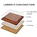 Caramella Bubble Wood Grain Placemats Hard Placemats Cork Backed Set of 4 Colourful Print Heat Resistant Mat for Table