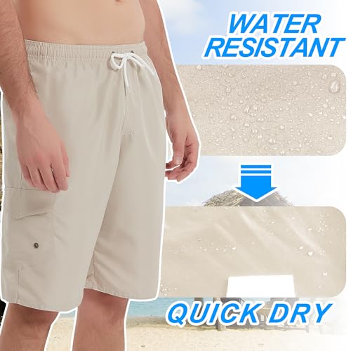 Image of Mens Swimming Trunks Swim Trunks Quick Dry Swim Shorts with Mesh Lining Funny Swimwear Bathing Suits
