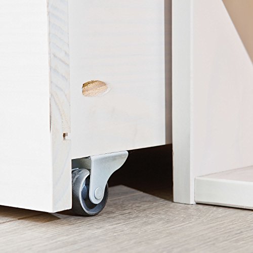 Cama Casal Multifuncional Madeira Maciça 6 Gavetas Charme Inter Link Branco Lavado