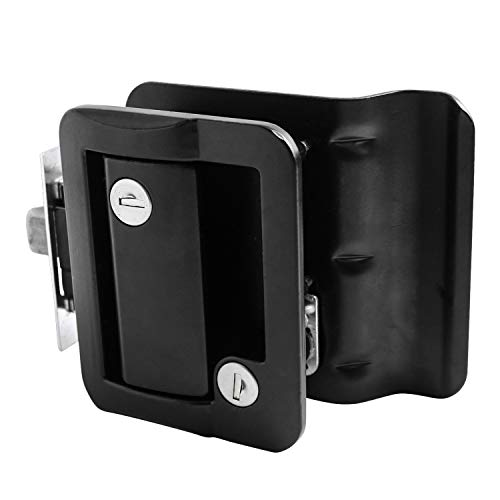 Leisure Locks 43308-987 Rv Travel Trailer Entry Door Lock Polar Black Paddle Deadbolt thumb #1