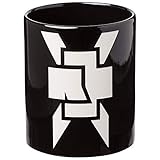 Farbe: schwarz Rammstein Porzellan Tasse ”Weißes Kreuz” schwarz, Offizielles Band Merchandise