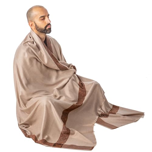 Om Shanti Crafts Meditation Shawl or Meditation Blanket, Wool Shawl/Wrap, Oversize Scarf/Stole. Indian Blanket. Unisex4