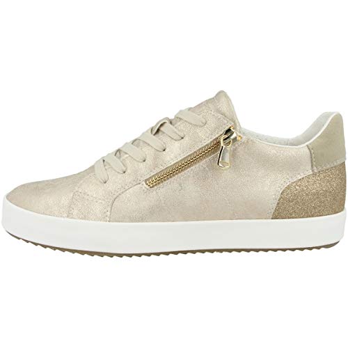 Geox D026HA0PVEW Mujer Zapatillas, Lt Gold, 40 EU