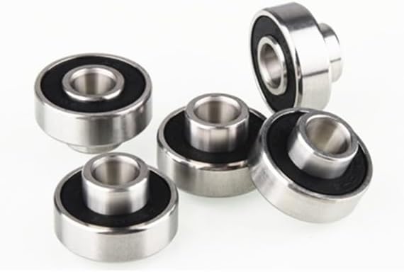 5PCS 608ZZ 608-2RS Longboard Integrated Bearing Skateboard Bearing Roller Skate Bearing Wheelchair Bearings(One Size,5pcs)