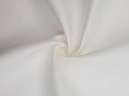 Minerva White Deadstock Italian Cotton Canvas Fabric for Dressmaking - 149cm Wide - per metre