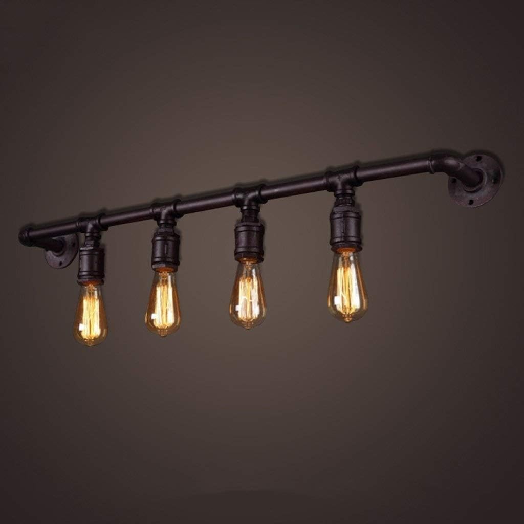 HXYSXHJUO Steampunk Water Pipe Wall Lights V-intage Lamp Retro Machine Age Iron Metal Gun Bar Restaurant Decoration Sconce, Pendant Light