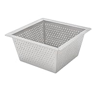 Leyso ABS Plastic Floor Sink Drain Strainer - 8.5" Square Drop-In Basket For 12x12 Floor Sinks