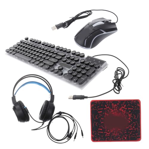 IWOWHERO G306 USB�L�[�{�[�h�}�E�X�R���{�Z�b�g �ʐF���C�g���� �w�b�h�Z�b�g �}�E�X�p�b�h�t �Q�[�}�[�����R���s���[�^�A�N�Z�T�� �l�ԍH�w�݌v �Q�[���v���C�p