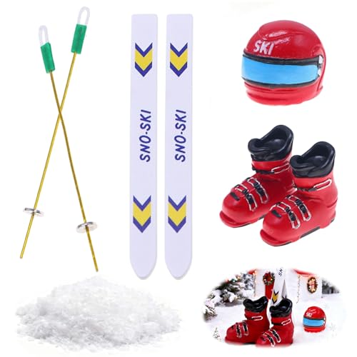 ePicsoa Wichtel Schlitten Set, 5 Stück Miniatur Wichtel Zubehör,...