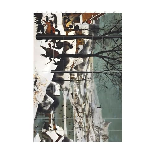 ̒̎l|X^[ 1565 NɃs[e u[QVɂĕ`ꂽ̒̎l ςݖ؃pY mߋ NX}X  l q a NX}X 10.8cm×7.2cm