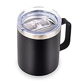 OverTwice 12 oz Stainless Steel Insulated Coffee Mug with Handle, Double Wall Vacuum Travel Coffee...