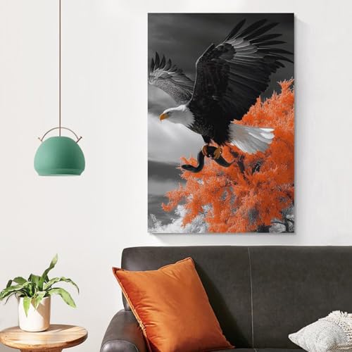 Lienzo de águila de 50x75cm para decorar paredes de dormitorios 4