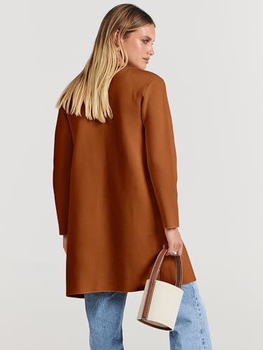 Image of ANRABESS Womens Cardigan Sweater Open Front Knit Long Coatigan Dressy Casual Jacket Coat 2026 Fall Outfits Classy Clothes