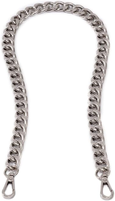 VIGHNESHWAR TRADERS Medium Size Fabulous Metal Shoulder Crossbody Purse Strap Replacement Bag Chain Accessories (26‘’, Silver)-image-36
