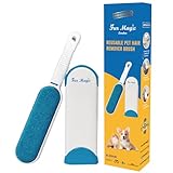 Fur Magic Pet Hair Remover Lint Brush With Self-Cleaning Base, Reusable Fluff Remover for Clothes, Double-Sided Fur Cleaner for Dog and Cat