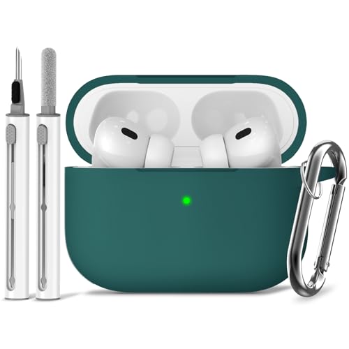 Inesore for AirPods Pro2 �P�[�X (2023/2022/2019) �J���r�i & �N���[�j���O�y���t���A�V���J�Q���f��/�S�ʕی�/�ϏՌ�/���͂ȗ����h�~�A�G�A�[�|�b�Y�v�� ��2/1����Ή��ی�J�o�[ -�ӂ��݂ǂ�