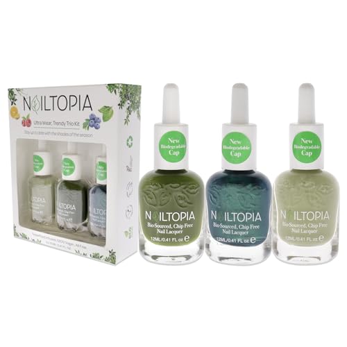 Nailtopia Be-Leaf In Yourself Kit de 3 piezas para manicura duradera en casa 4