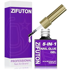 ZIFUTON 5-in-1 Nagelkleber Gel Extra Stark