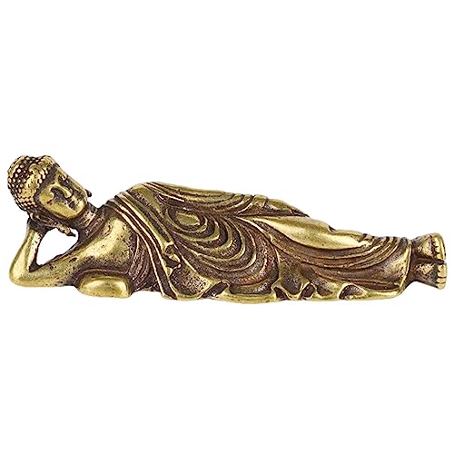 ︶Dettagli raffinati e design elegante: la statua del Buddha sdraiato dorato vintage è realizzata con meticolosa attenzione ai dettagli. La statua ha una superficie liscia e lucente che risplende di un caldo colore dorato. È un'aggiunta perfetta a qualsiasi arredamento di casa o ufficio.