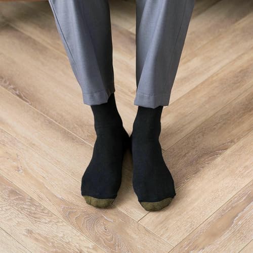 5 pairs - solid color mid-tube autumn and winter business matching suit diamond check socks3