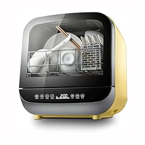 Draagbare aanrecht vaatwasser, mini-vaatwasser met 5 wasprogramma’s, 360 ° spuitarmen, luchtdrogfunctie en…