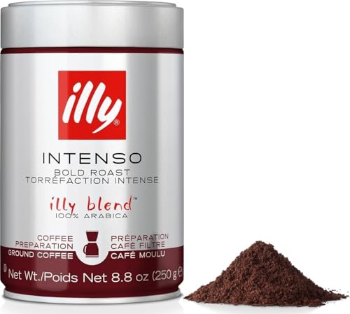 Image of illy Ground Drip Coffee, Intenso Dark Roast, 8.8 oz