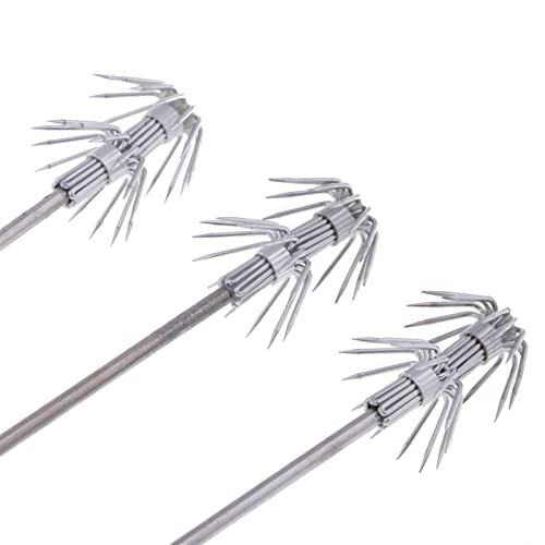 HNHYNSY Angelhaken 3 Stück/Packung Saltwater Hart Fischköder DIY. Leuchtende Glühen-Squid-Octopus-Jig-Köder Haken… – Bild 3