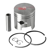 NgnVchTgw Piston and Piston Std Kit 12110-93111 12110-93130 59mm STD Compatible with Outboard Motor