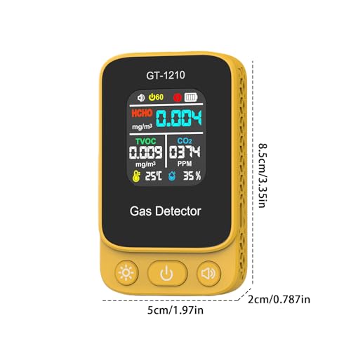 Detector de calidad del aire para evitar humedades en interiores con pantalla de control 3