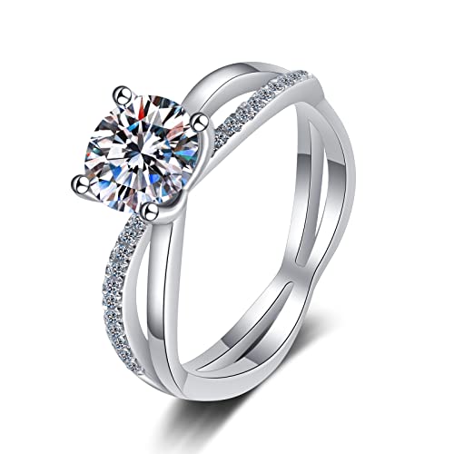 Anneau Infini Pierre Mariage en argent, le cadeau romantique femme