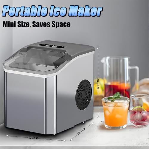 Máquina de hielo de encimera compacta de 1,3 L para acabar con la falta de espacio en tu nevera 5