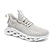 GSLMOLN Men's Walking Shoes Ultra Lightweight Breathable Running Shoes Non Slip Athletic Fashion Sneakers Mesh Workout Casual Sports Shoes Light/Grey Size 8.5