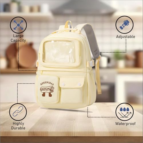 Image of Tinytot 25 Litre, Japanese Korean Style Niche College Students Light weight School bag Women's Travel Backpack