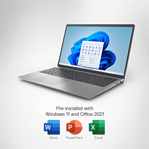 Image of Dell Inspiron 3515 Laptop, AMD Ryzen 3-3250U, Win 10 + MS Office, 15.6 inch (39.62cms) FHD, 8GB DDR4, 256GB SSD, Radeon Graphics, Platinum Silver, (D560524WIN9S)