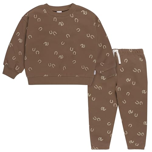 Image of Gerber baby-boys Baby Boys Toddler 2-piece Fleece Sweatshirt and Jogger Set
