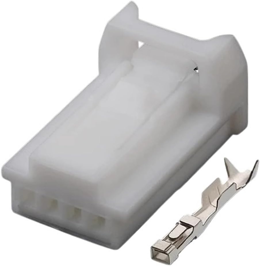 2Set Automotive Connector DJ7042C-0.7-21 Female Compatible With Car Harness Connectors 4 Hole With Terminal