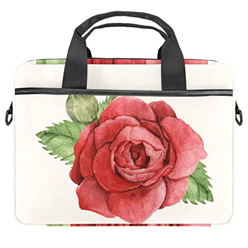 Housse ordinateur portable 13.3 14.5 pouces Wildflower rouge fleurie à bandoulière
